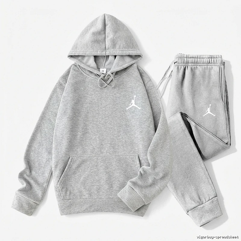Jordan gray casual sportswear set