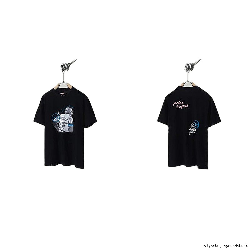 Jordan x TS Co-branded Street Style Black T-shirt