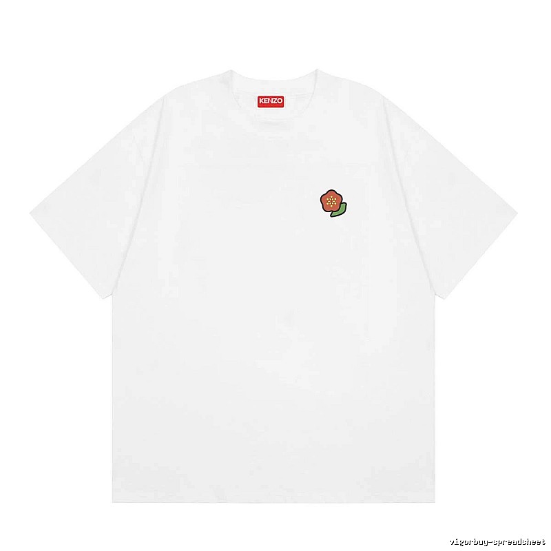 KENZO Crabapple Blossom Casual Style White Short Sleeve T-shirt