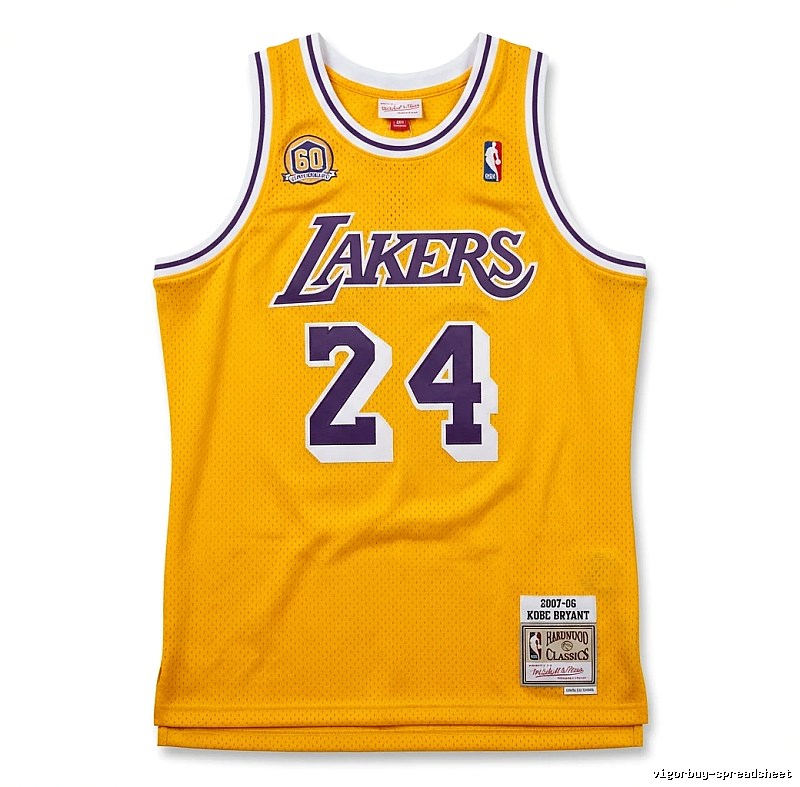 Kobe Lakers' retro-style yellow jersey