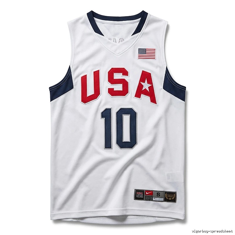 Kobe USA series sporty white jersey