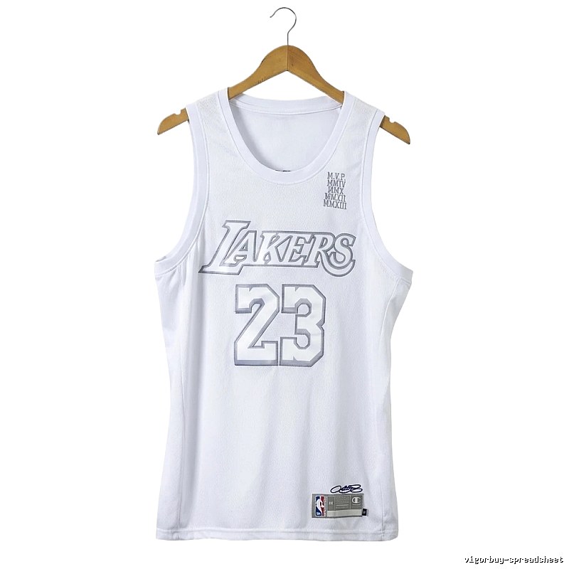 Lakers LBJ retro white vest