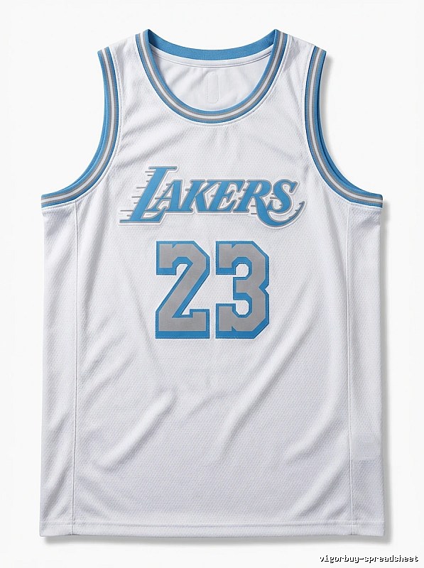 LBJ Lakers retro white jersey