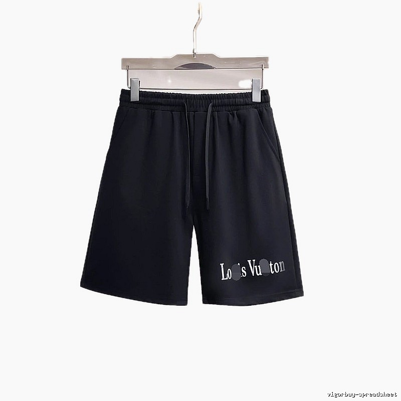 Louis Vuitton Casual Black Lettered Shorts
