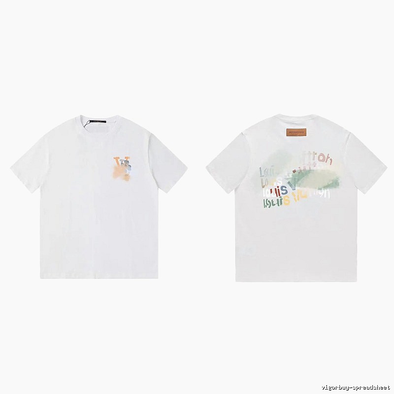 Louis Vuitton Letter Print Trendy Style White T-Shirt