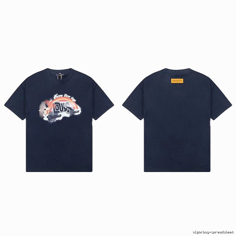 Louis Vuitton Rainbow Print Vintage Navy T-Shirt