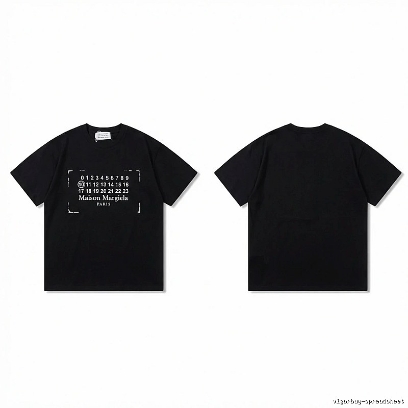 Maison Margiela Digital Style Black T-shirt