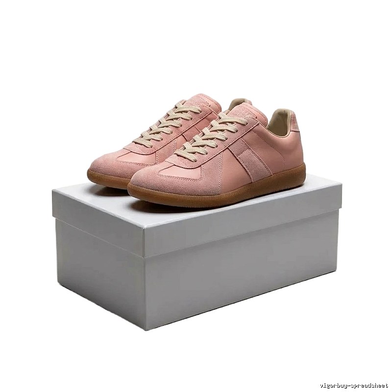 Maison Margiela German training pink and white shoes