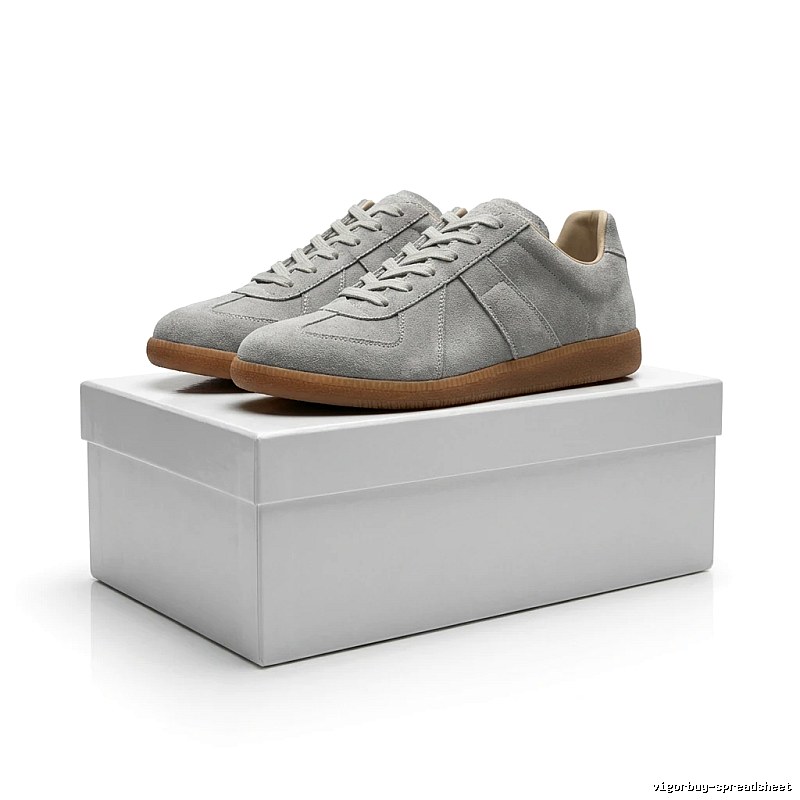 Maison Margiela German training style light gray shoes