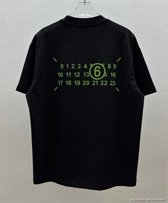 Maison Margiela MM6 Street Style Black T-Shirt