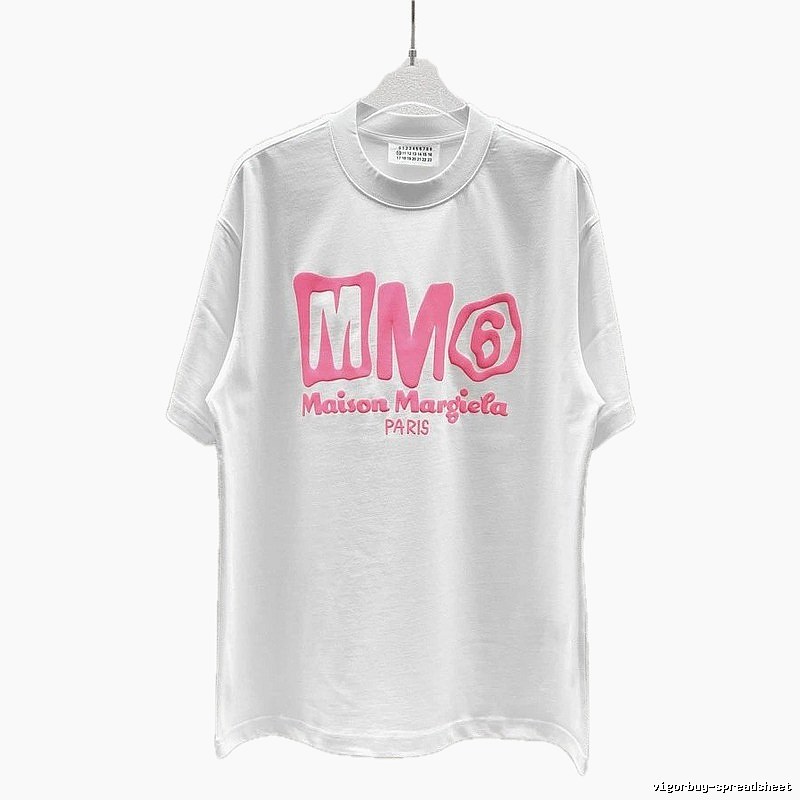 Maison Margiela MM6 Streetwear Brand White Short-sleeve T-shirt
