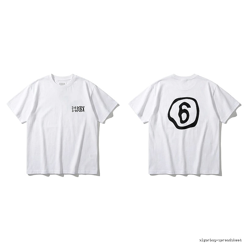Maison Margiela white T-shirt with digital printing