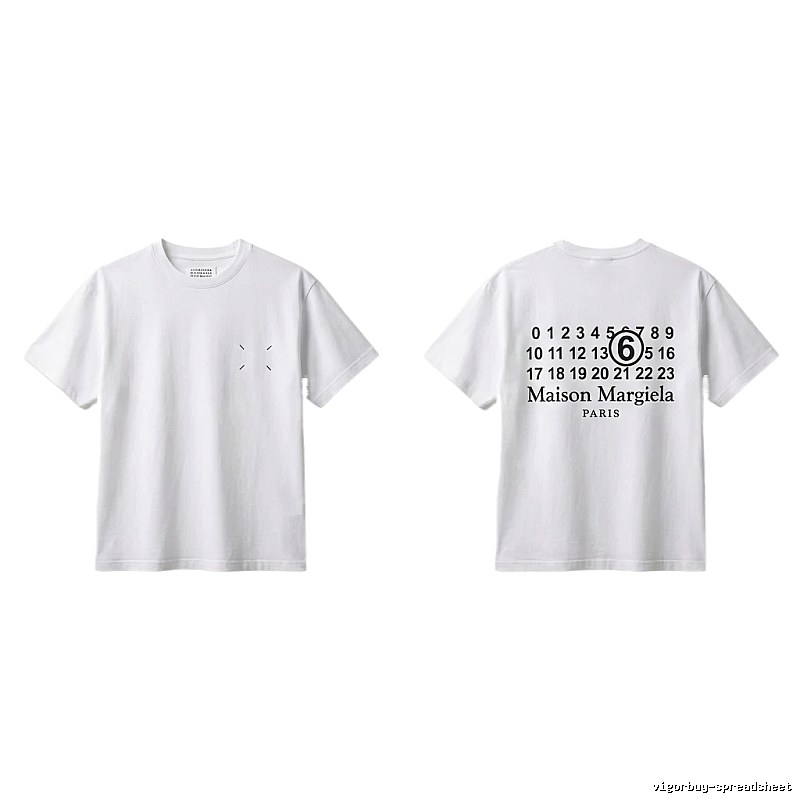 Maison Margiela white T-shirt with digital printing