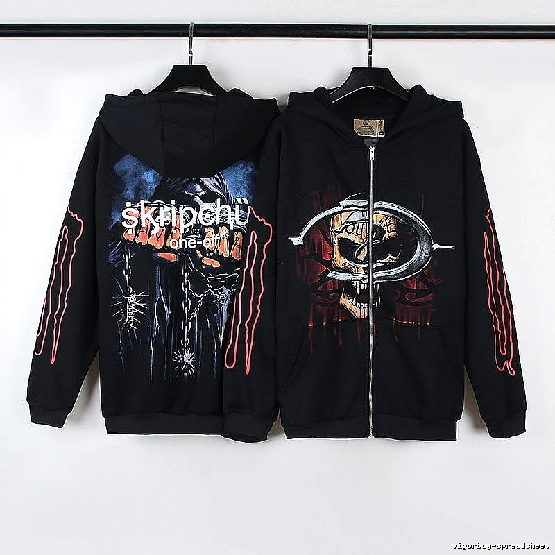 Mastermind Style W23 Zip Hoodie Airport Outfit Skull