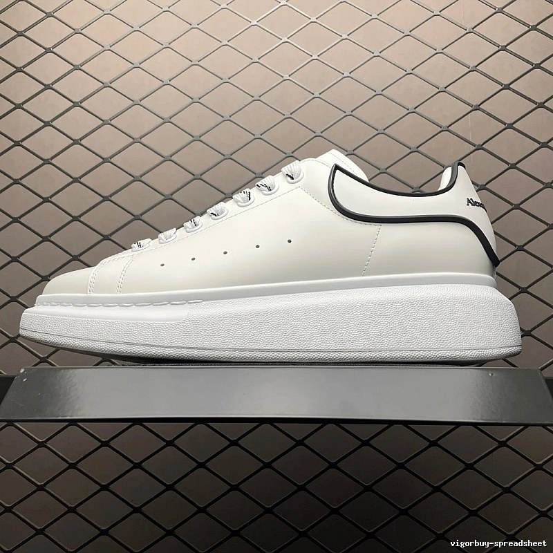 McQueen Oversized Sneakers in White and Black, Finished with Statement Proportions
