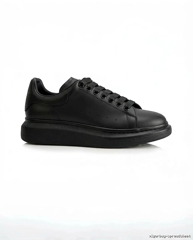 McQueen Thick-soled Casual Style Black Shoes