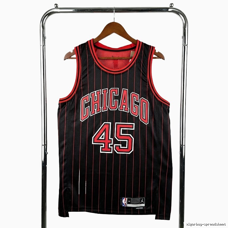 Michael Jordan retro black and red jersey