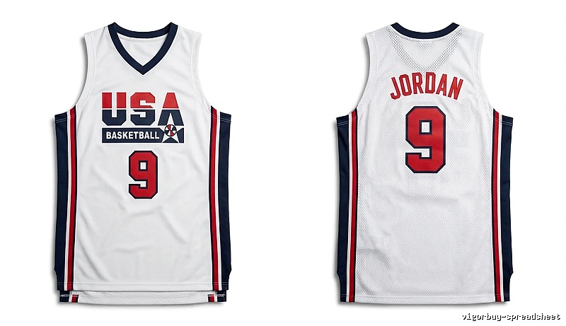 Michael Jordan retro-style white jersey
