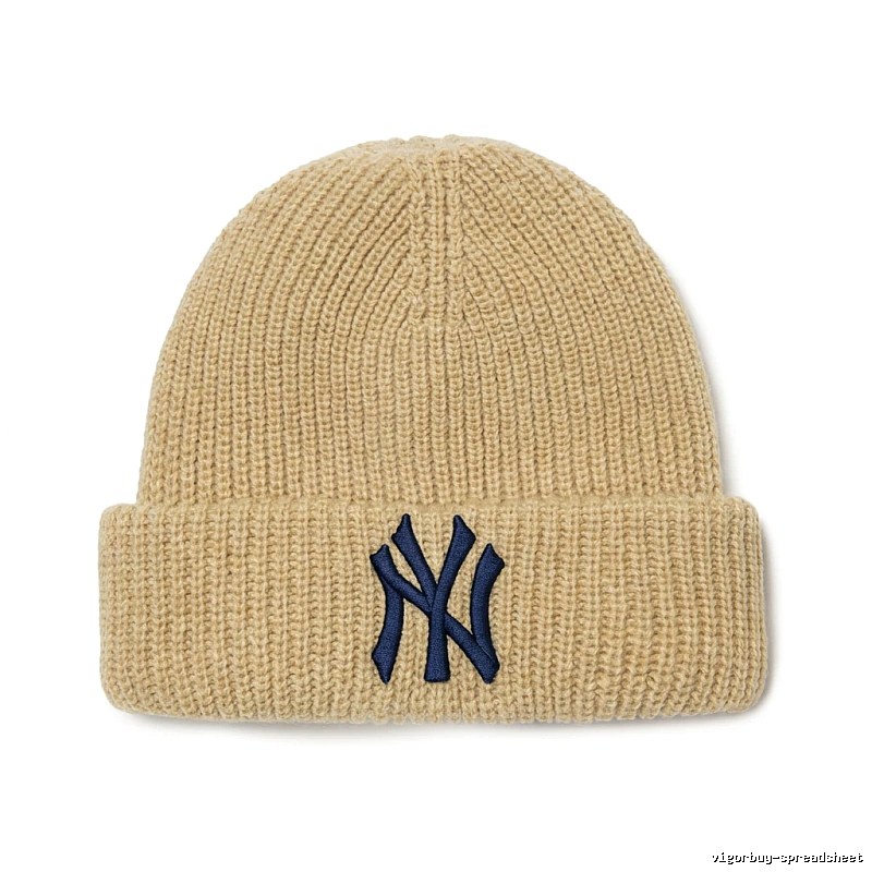 MLB classic beige knitted hat