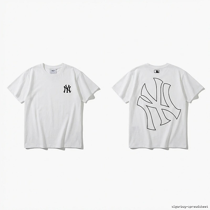 MLB New York Yankees minimalist style white T-shirt