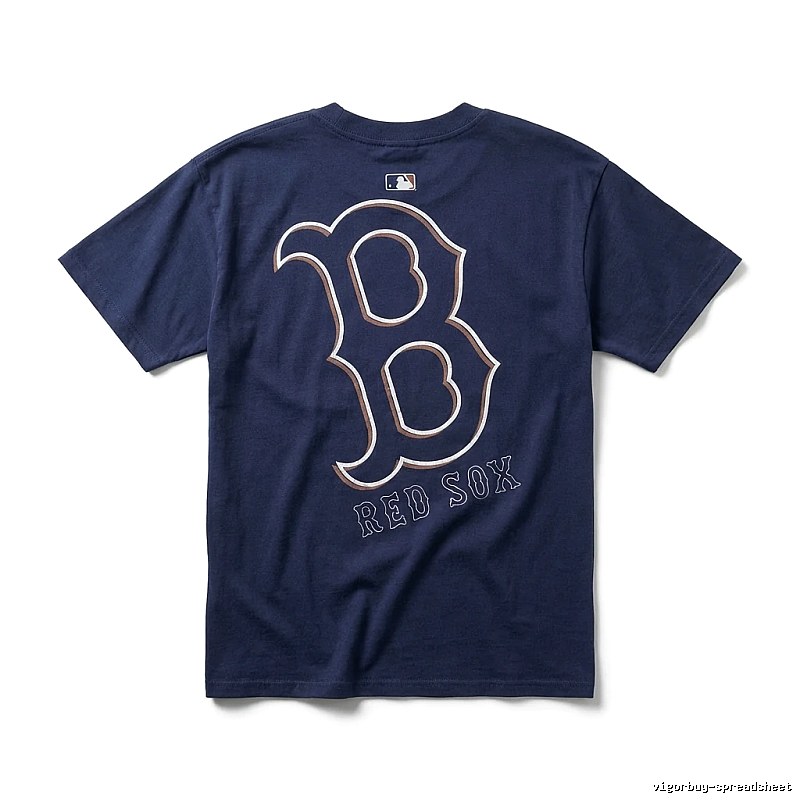 MLB Red Sox Dark Blue T-shirt