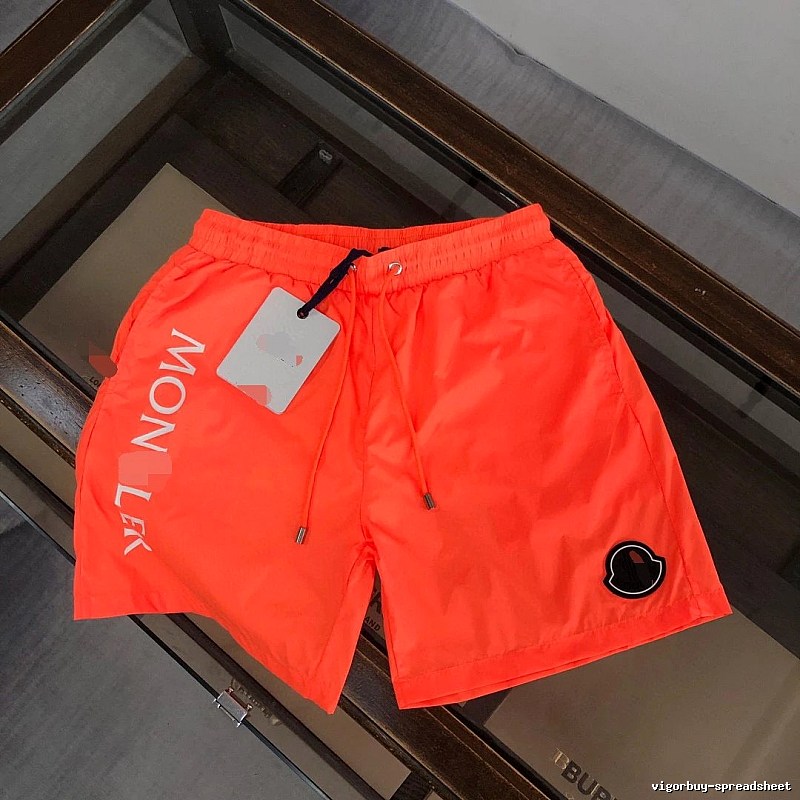 Moncler Casual Style Bright Orange Beach Shorts