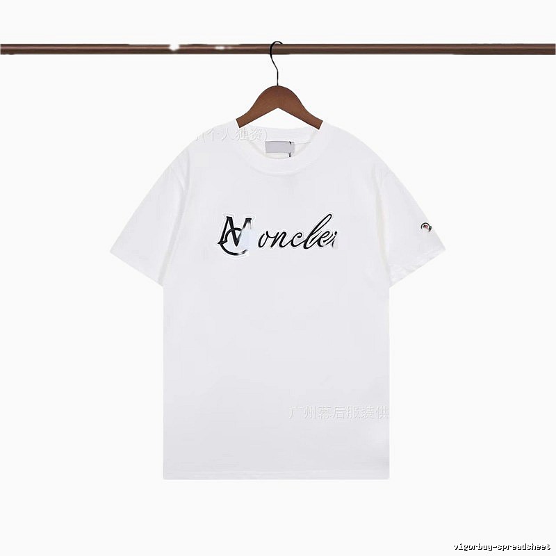 Moncler Letter Print Casual White T-Shirt
