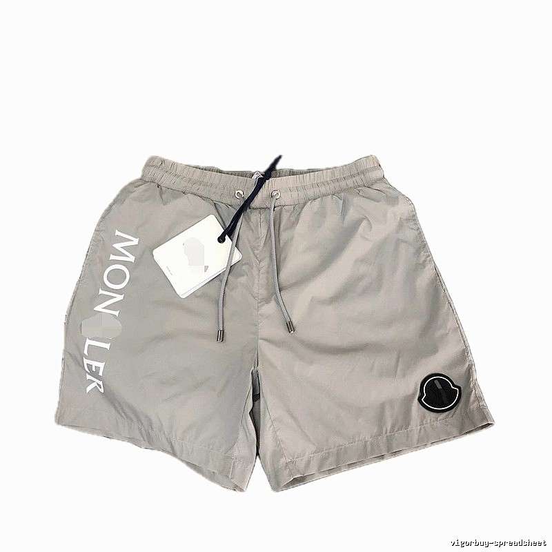 Moncler Letter Print Light Gray Casual Shorts