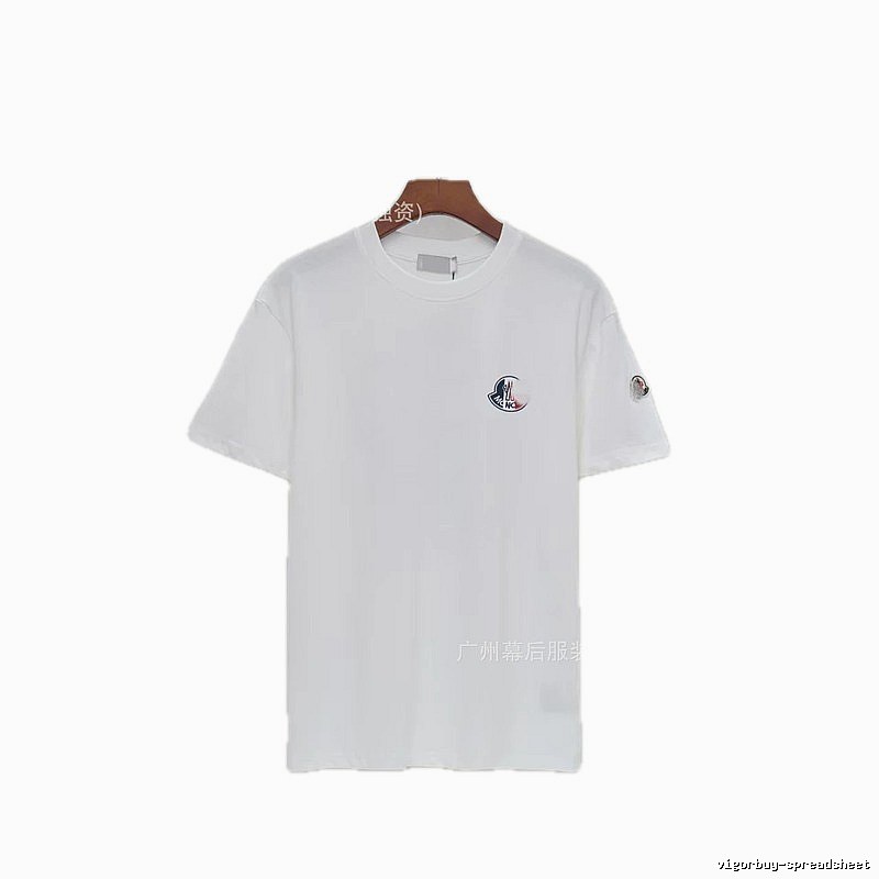 Moncler Logo Minimalist Style White Short-sleeved T-shirt