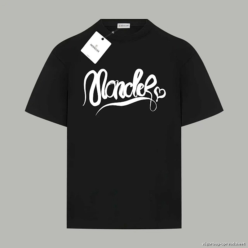 Moncler Love Trendy Black T-shirt