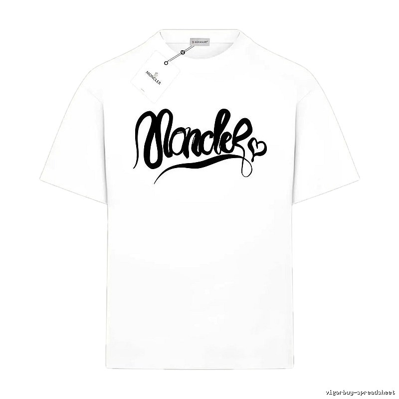 Moncler minimalist style white T-shirt