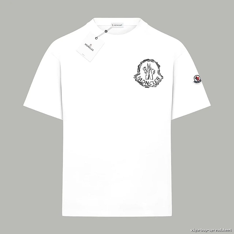 Moncler Printed Simple White T-shirt