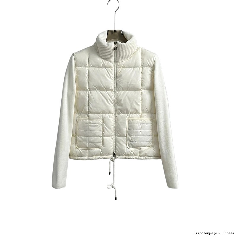Moncler retro-style white down jacket