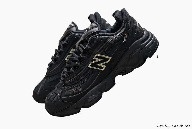 New Balance 1000 retro-style black shoes