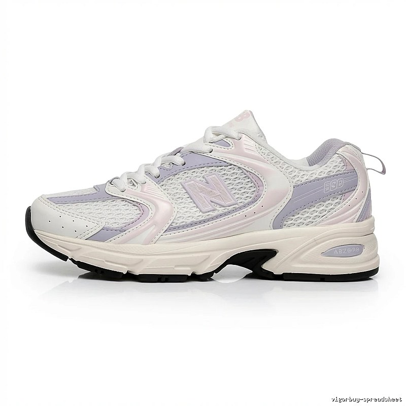 New Balance 530 Retro Style White and Pink Sneakers