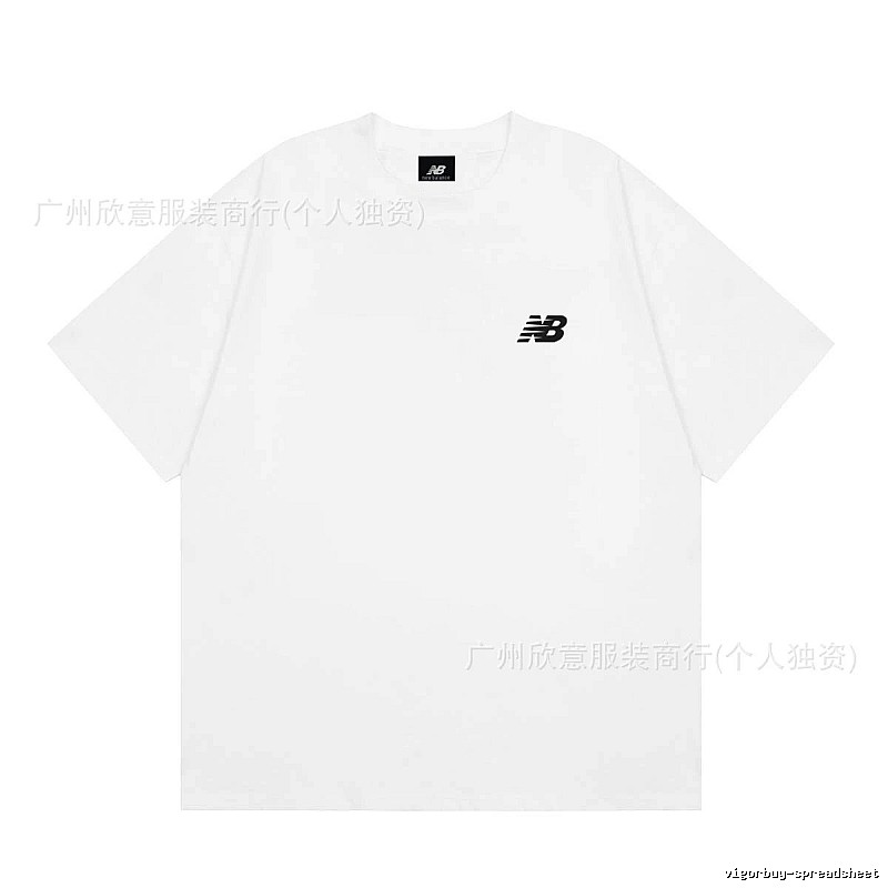 New Balance Classic Casual Style White Short-sleeve T-shirt