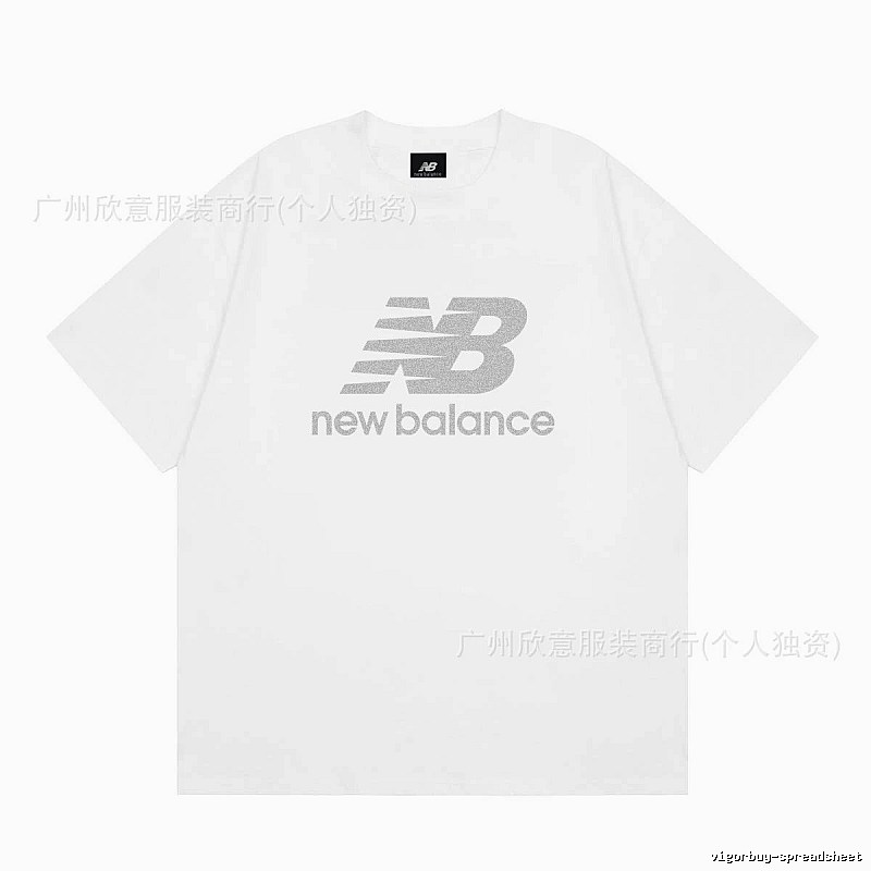 New Balance Classic Casual Style White Short-sleeve T-shirt