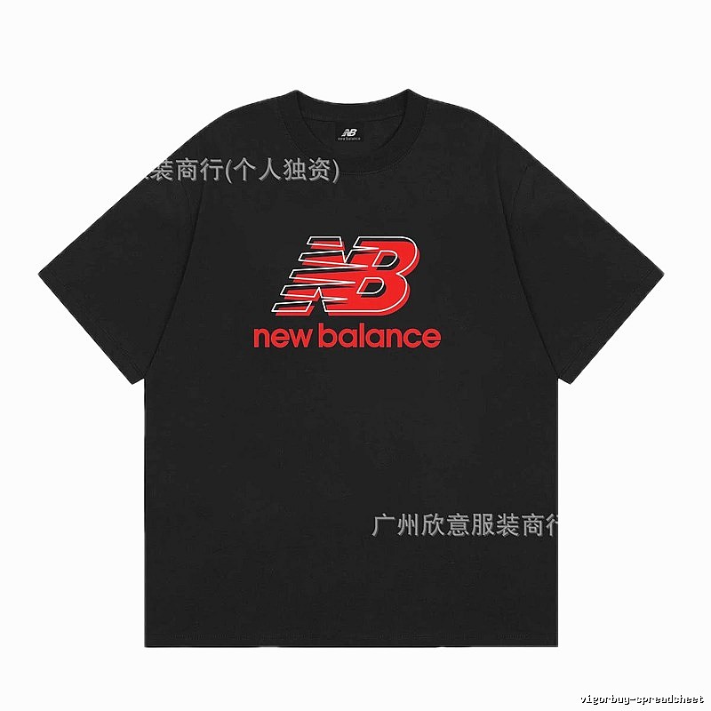 New Balance Printed Casual Black Short-sleeve T-shirt