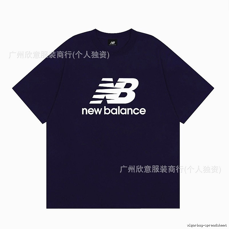 New Balance Printed Casual Navy Short-sleeve T-shirt