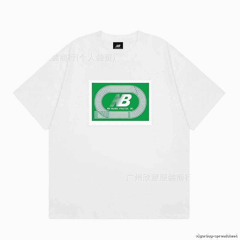 New Balance Printed Casual Style White T-Shirt
