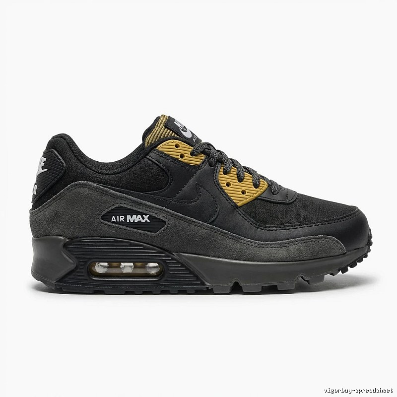 Nike Air Max black and yellow casual shoes