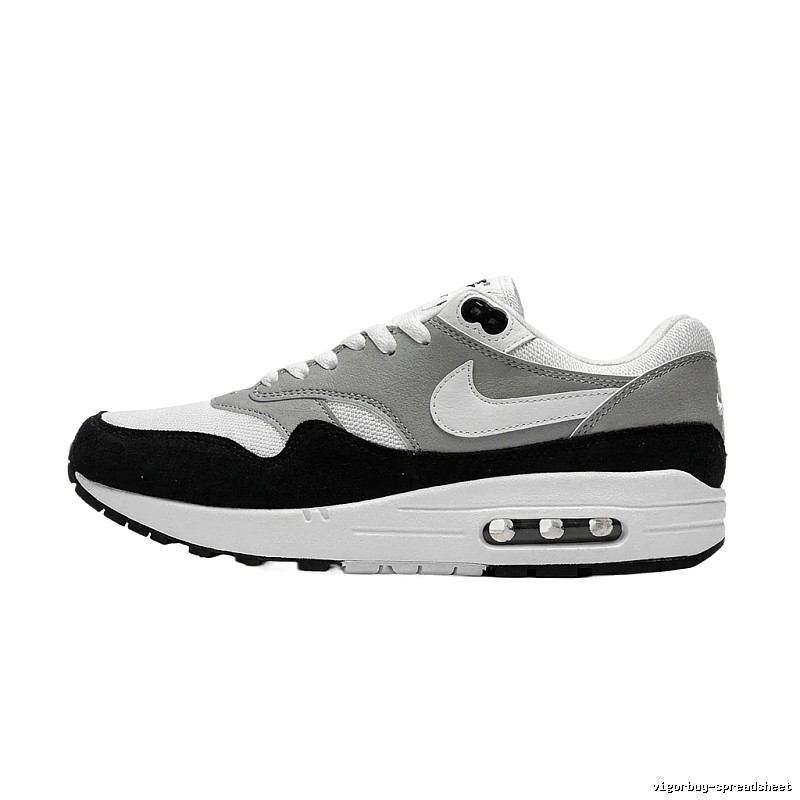 Nike Air Max Black-White-Gray Sports Shoes