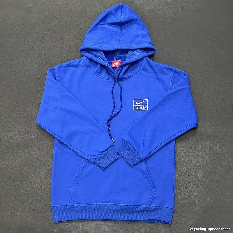 Nike Blue Zip Hoodie Campus Look Swoosh
