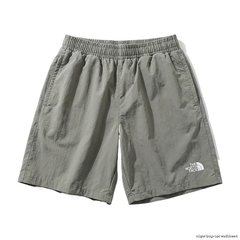 North Face casual style gray-green shorts