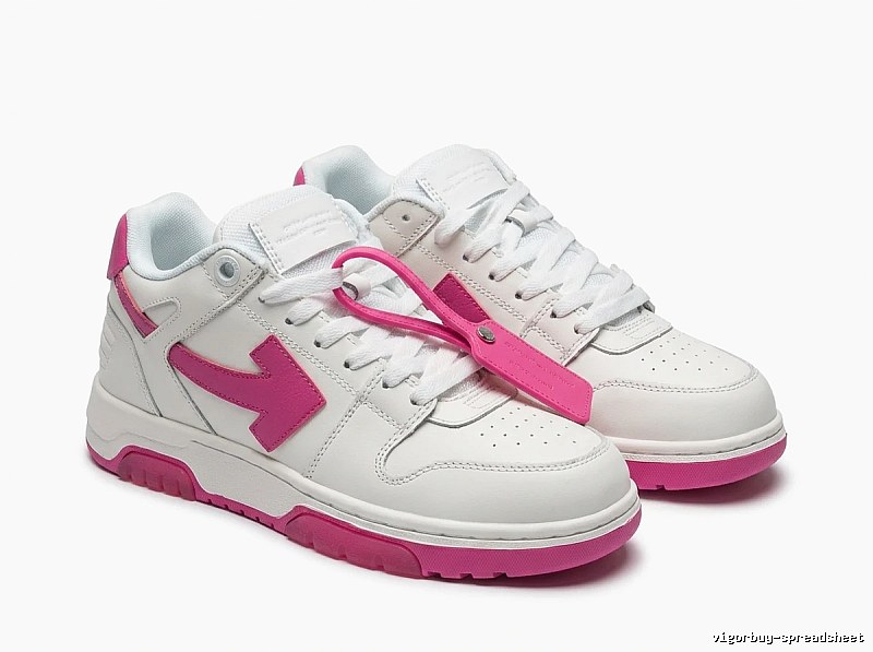 Off-White casual style white and pink shoes