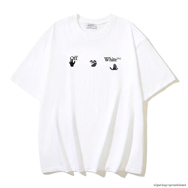 Off-White Gesture Style White T-shirt