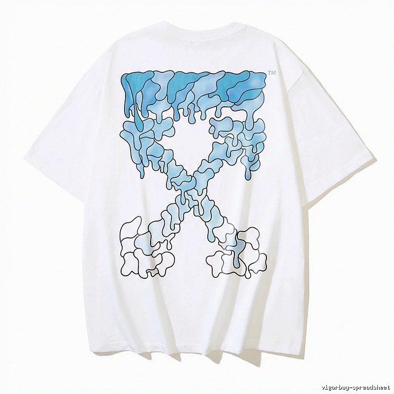 Off-White Gradient Blue Trendy T-shirt