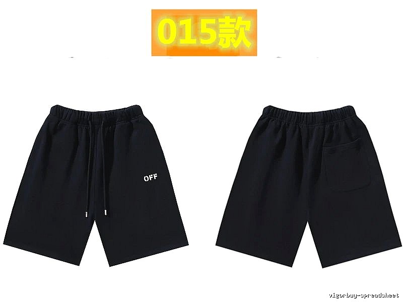Off-White minimalist-style black shorts