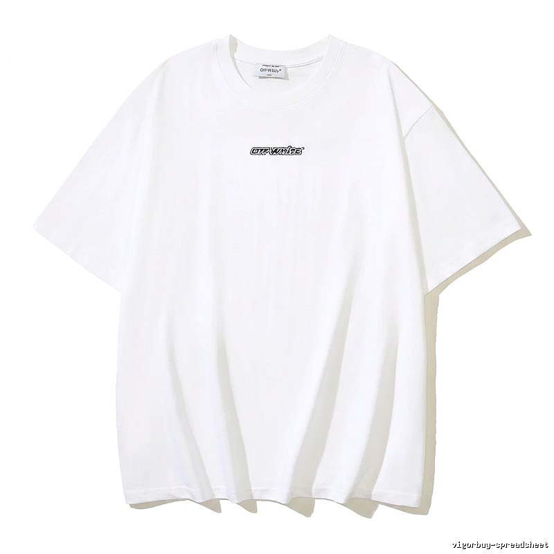 Off-White minimalist style white T-shirt