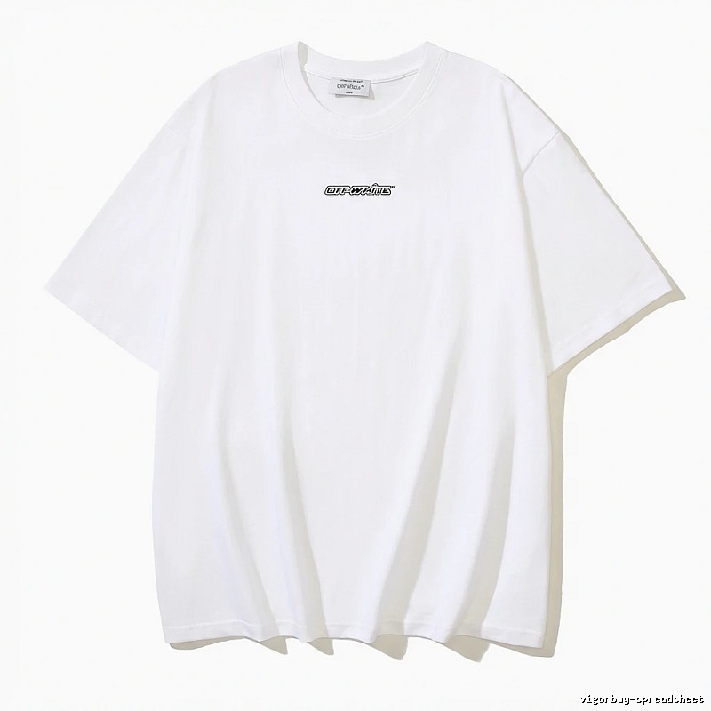 Off-White minimalist style white T-shirt